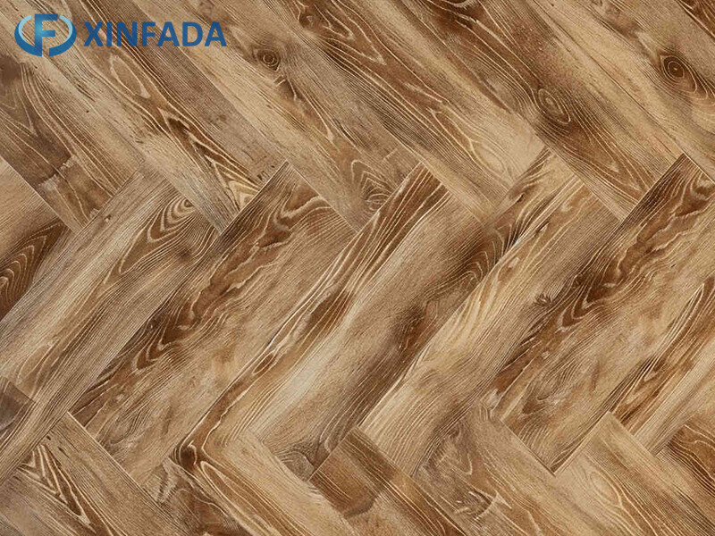 Indoor Herringbone Wood Grain Spc Flooring