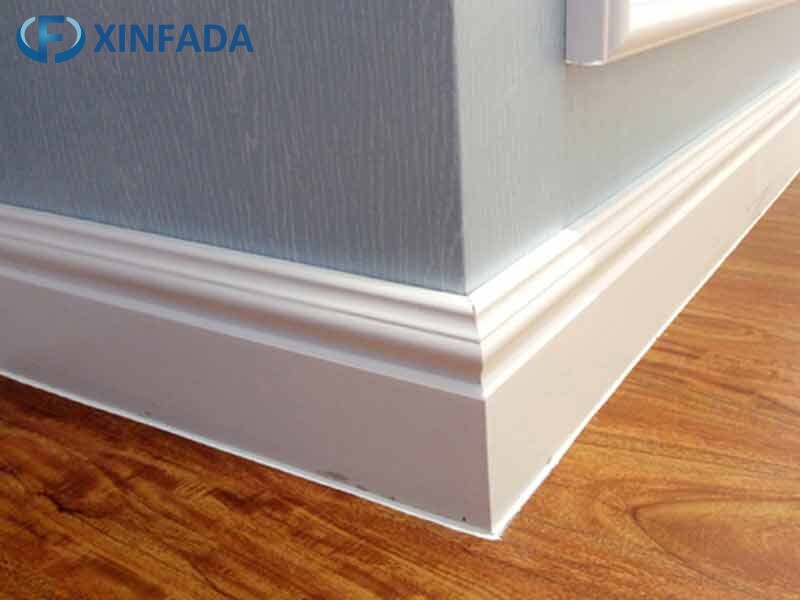 Flooring accessories PS moldings Baseboard Skirting Board for flooring ps wall base plastic skirting