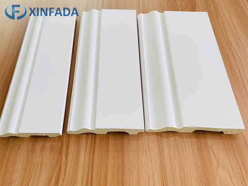 Modern White PS Skirting Baseboard Polystyrene Flooring Molding