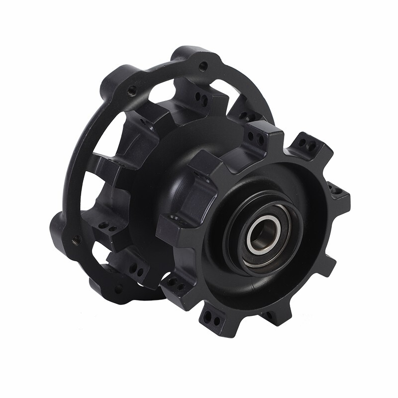 Customized black die casting motorcycle parts aluminum alloy motorcycle wheel hub