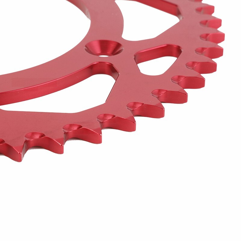 Custom color aluminum alloy 7075T6 sprocket for motorcycle wheels