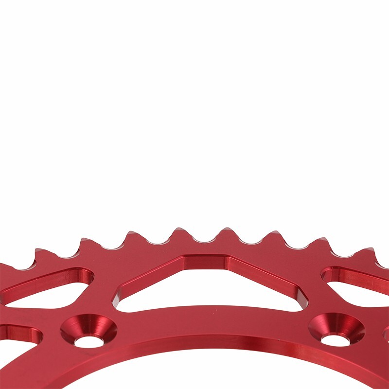 Custom color aluminum alloy 7075T6 sprocket for motorcycle wheels