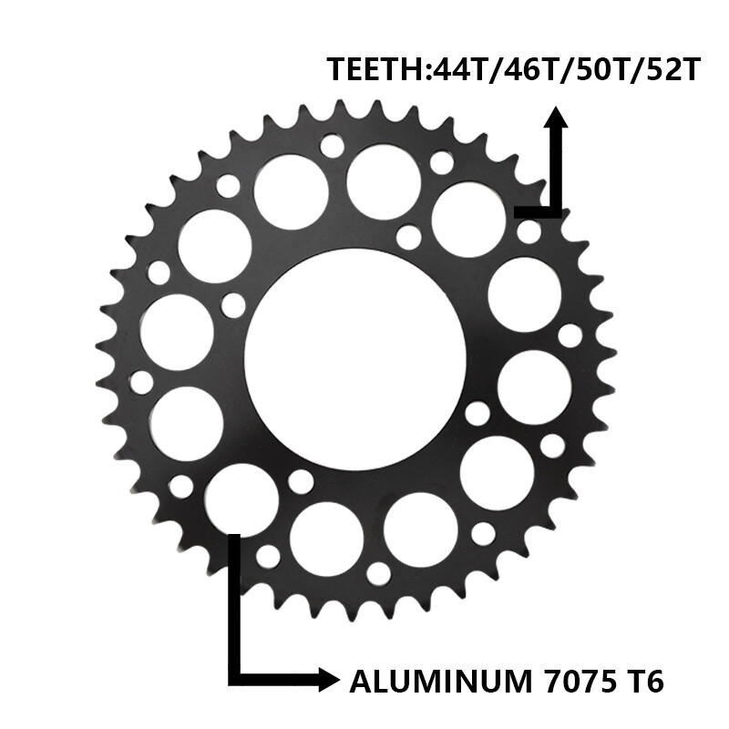 New style motorcycle aluminum alloy sprocket 44T/46T/50T/52T
