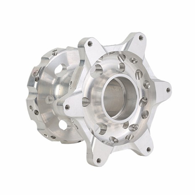 CNC machined hub aluminum alloy black motorcycle wheel hub