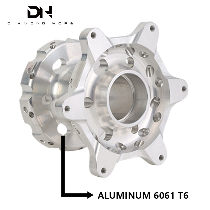 CNC machined hub aluminum alloy black motorcycle wheel hub