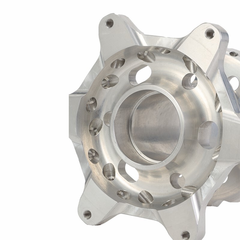 CNC machined hub aluminum alloy black motorcycle wheel hub