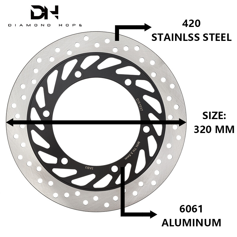 320mm stainless steel Motorcycle Brake System Disc Plate Brake Disc