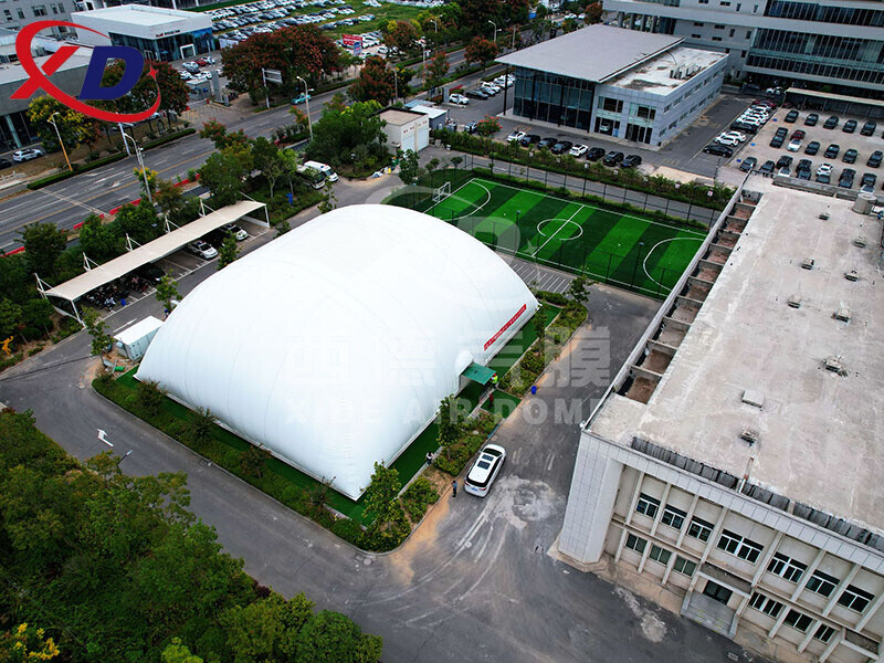 inflatable air supported structure exhibition show center sports hall round event dome air building mobile pavilion hangar