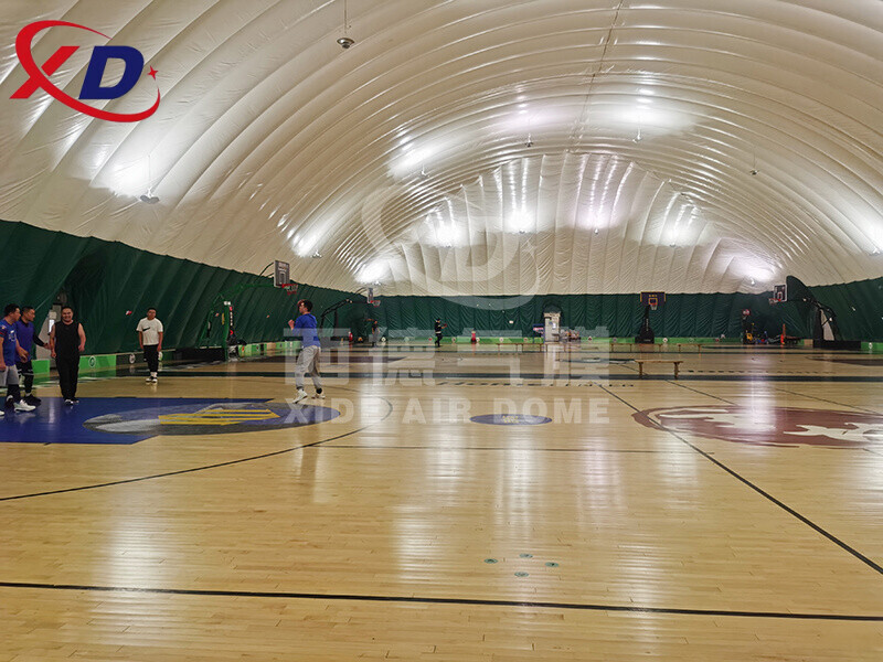 inflatable air supported structure exhibition show center sports hall round event dome air building mobile pavilion hangar