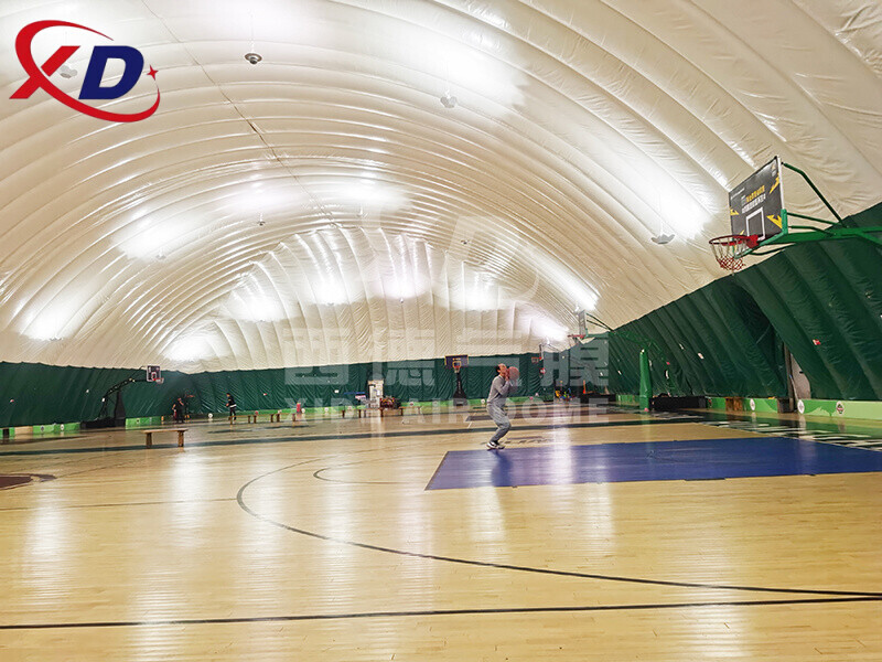 inflatable air supported structure exhibition show center sports hall round event dome air building mobile pavilion hangar