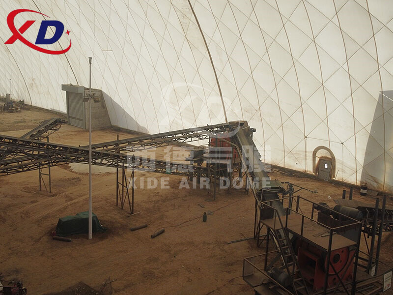 Shaanxi controls the construction waste treatment greenhouse in Xianyang