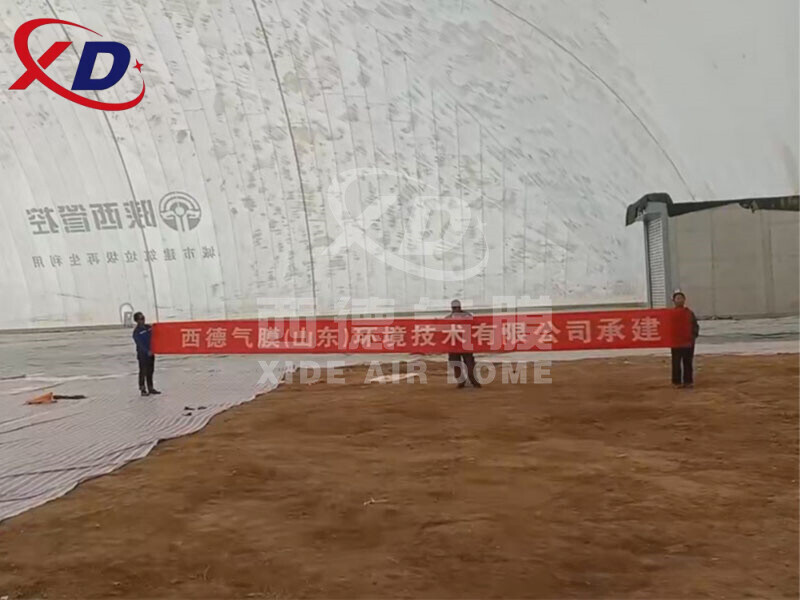 Shaanxi controls the construction waste treatment greenhouse in Xianyang