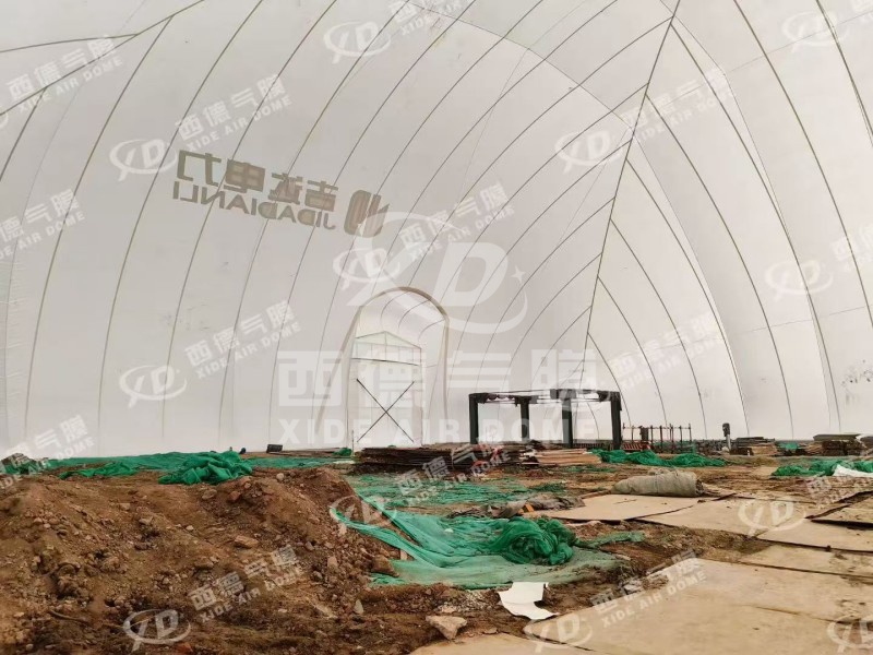 Rapid Deployment Air Dome for Substation Foundation Pit Construction in Baoding