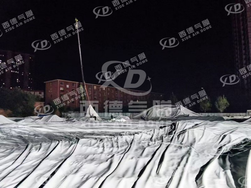 Rapid Deployment Air Dome for Substation Foundation Pit Construction in Baoding