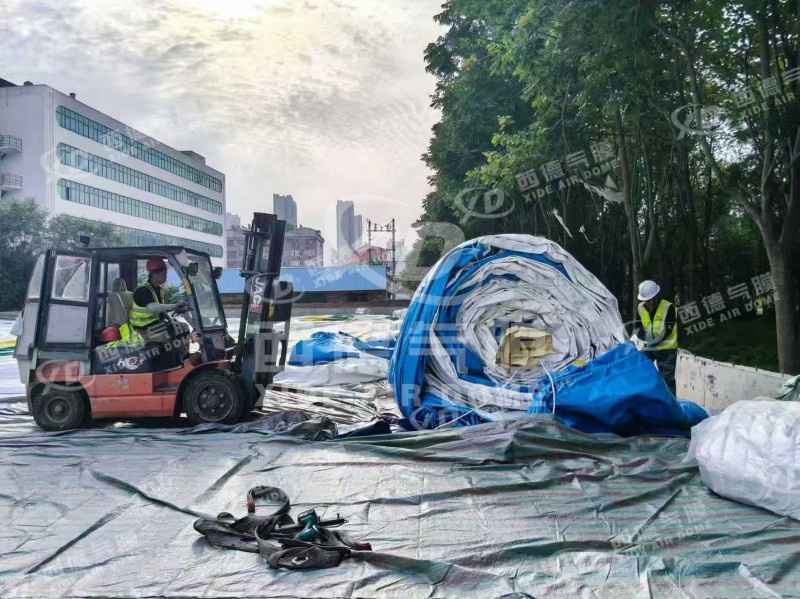 Heze's First Standardized Air-Supported Sports Dome | 4,500 m² Multi-Purpose Sports Facility