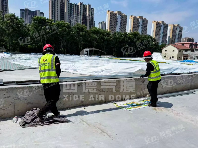 Heze's First Standardized Air-Supported Sports Dome | 4,500 m² Multi-Purpose Sports Facility