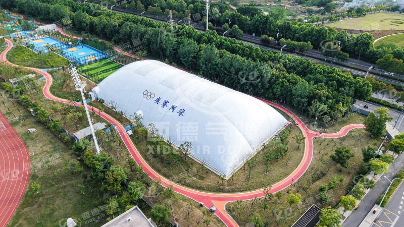 Hefei’s 2,745㎡ Tennis Air Dome: Building a New Landmark for Year-Round Sports