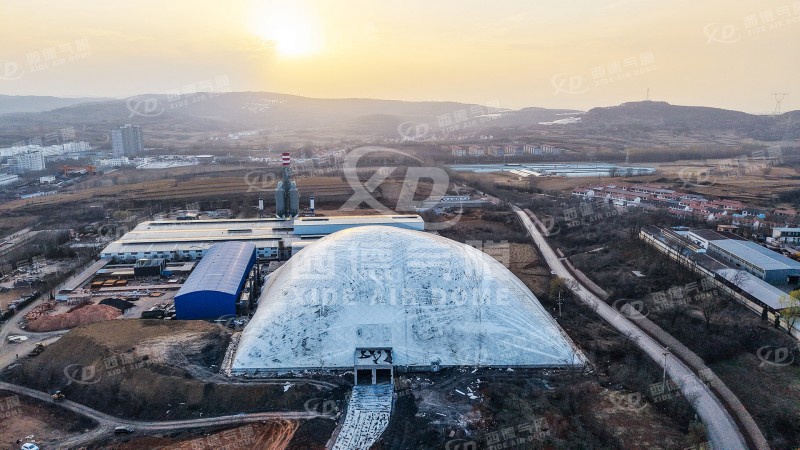 Overcoming Complex Terrain: A Large-Span Air Dome Storage Facility in Shanxi
