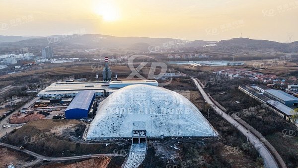 Overcoming Complex Terrain: A Large-Span Air Dome Storage Facility in Shanxi