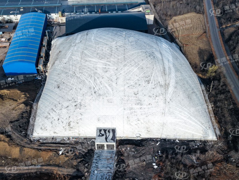 Overcoming Complex Terrain: A Large-Span Air Dome Storage Facility in Shanxi