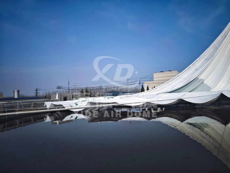 Industrial Wastewater Treatment Odor Control with Air Dome Structure