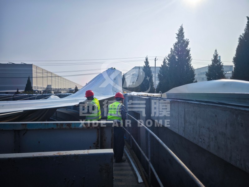 Industrial Wastewater Treatment Odor Control with Air Dome Structure