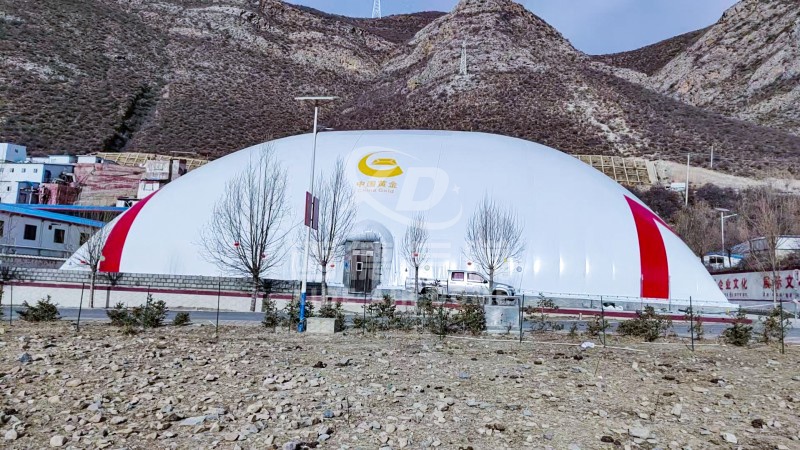 Xizang Huatailong Mining Air Dome Basketball Hall | Innovative Sports Space in Extreme Environments