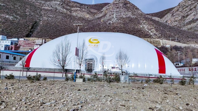 Xizang Huatailong Mining Air Dome Basketball Hall | Innovative Sports Space in Extreme Environments 26dce0435cd283d69