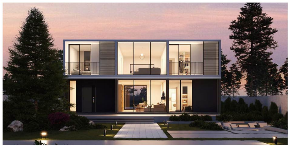 light steel prefabricated villa houses modern homes