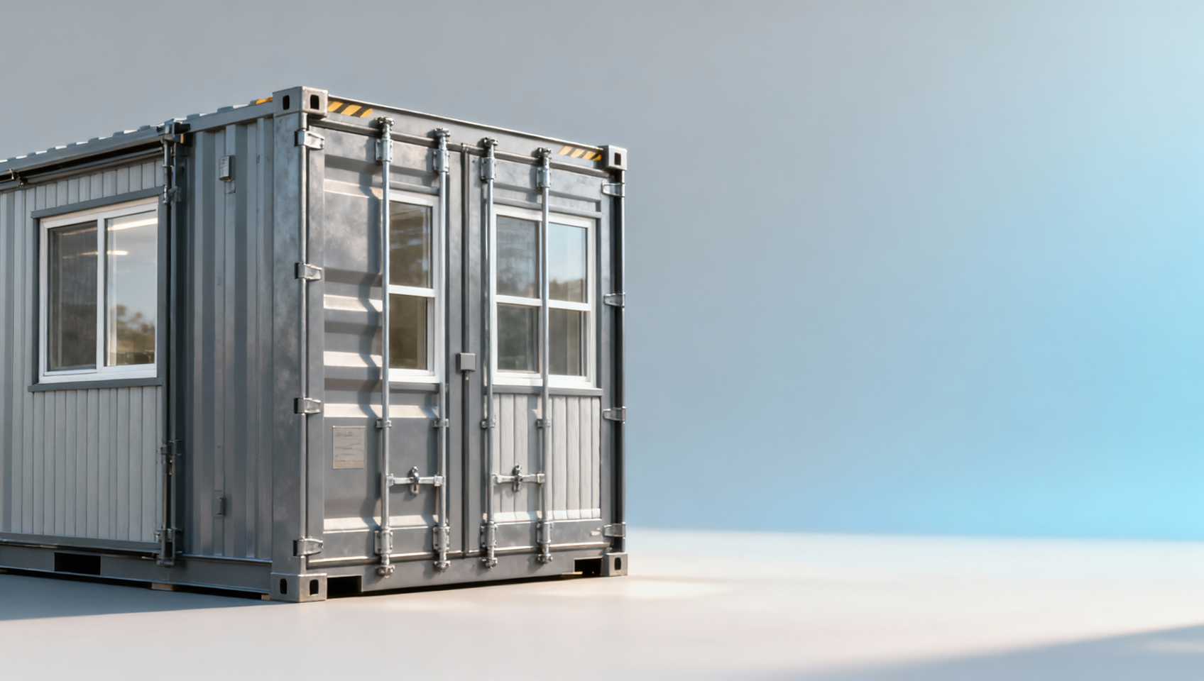 Limits of a prefabricated emergency building