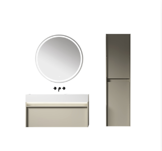 Double undermount vanity floating bathroom cabinet WBL-0612 Double undermount vanity floating bathroom cabinet WBL-0612