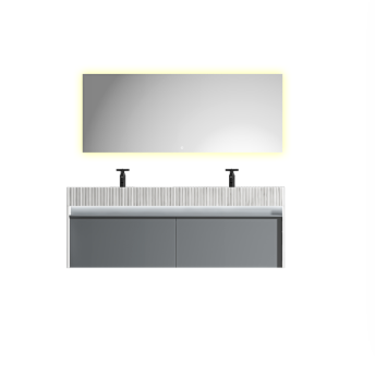 Double undercounter vanity floating bathroom cabinet WBL-0016 Double undercounter vanity floating bathroom cabinet WBL-0016