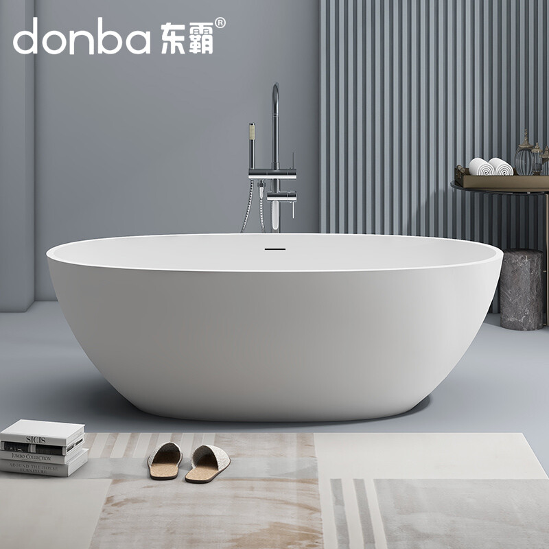 Oval freestanding artificial stone bathtub DB-8628 Oval freestanding artificial stone bathtub DB-8628