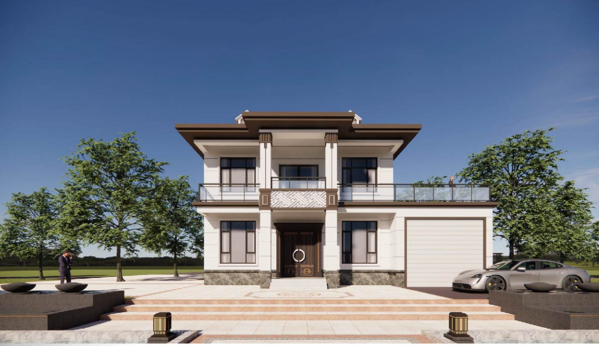 Luxury Comfortable Prefab House Quick Assemable Light Steel Villa Prefabricated Light Gauge Steel Frame House