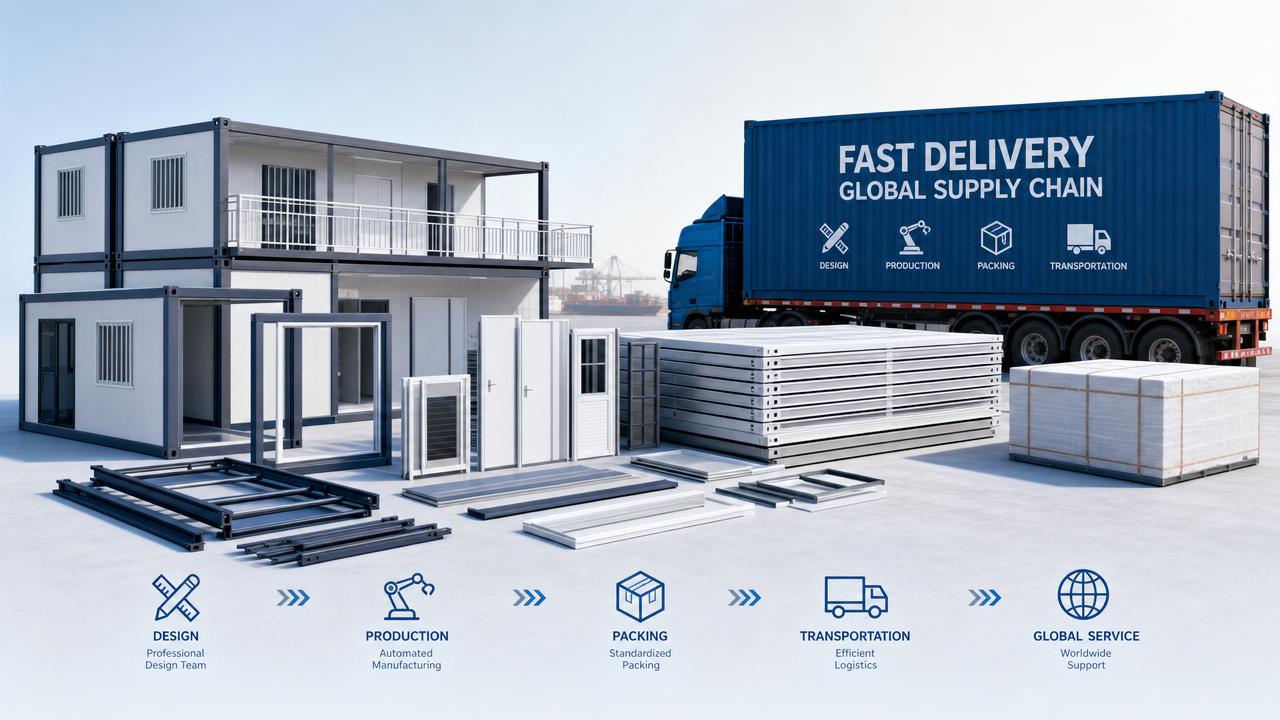 Solutions de logement préfabriqué tout-en-un pour une entrée plus rapide sur le marché