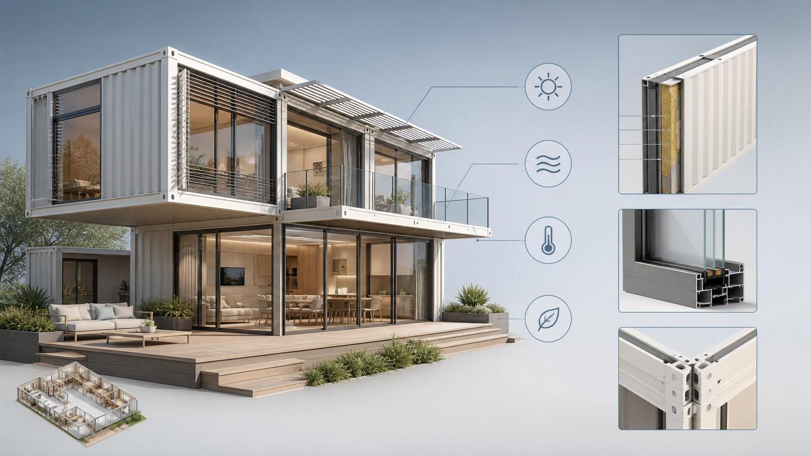 Villas préfabriquées: choix de conception clés pour le confort, l'agencement et la consommation d'énergie