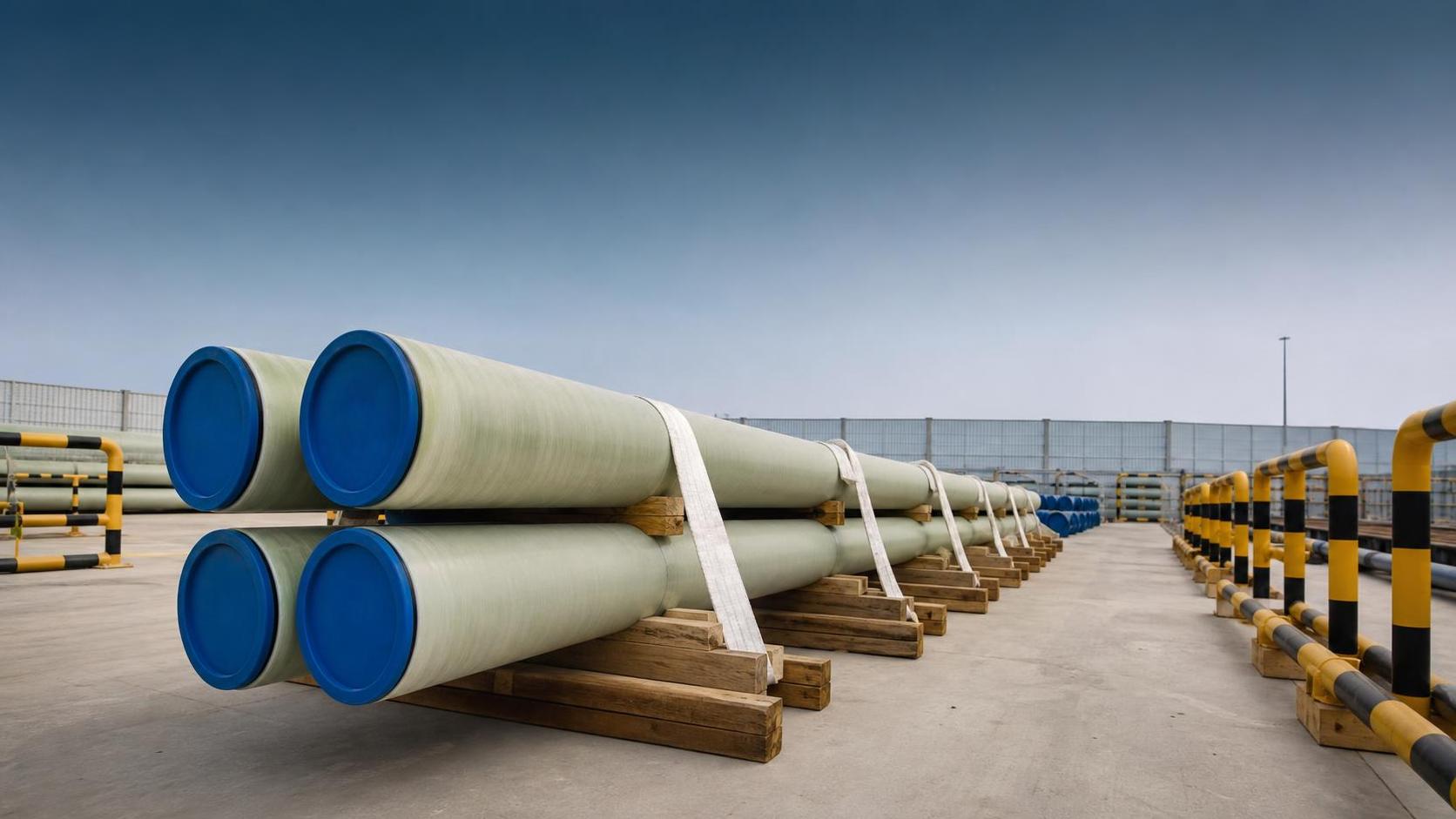 How to prevent handling damage during GRP Pipe unloading and storage