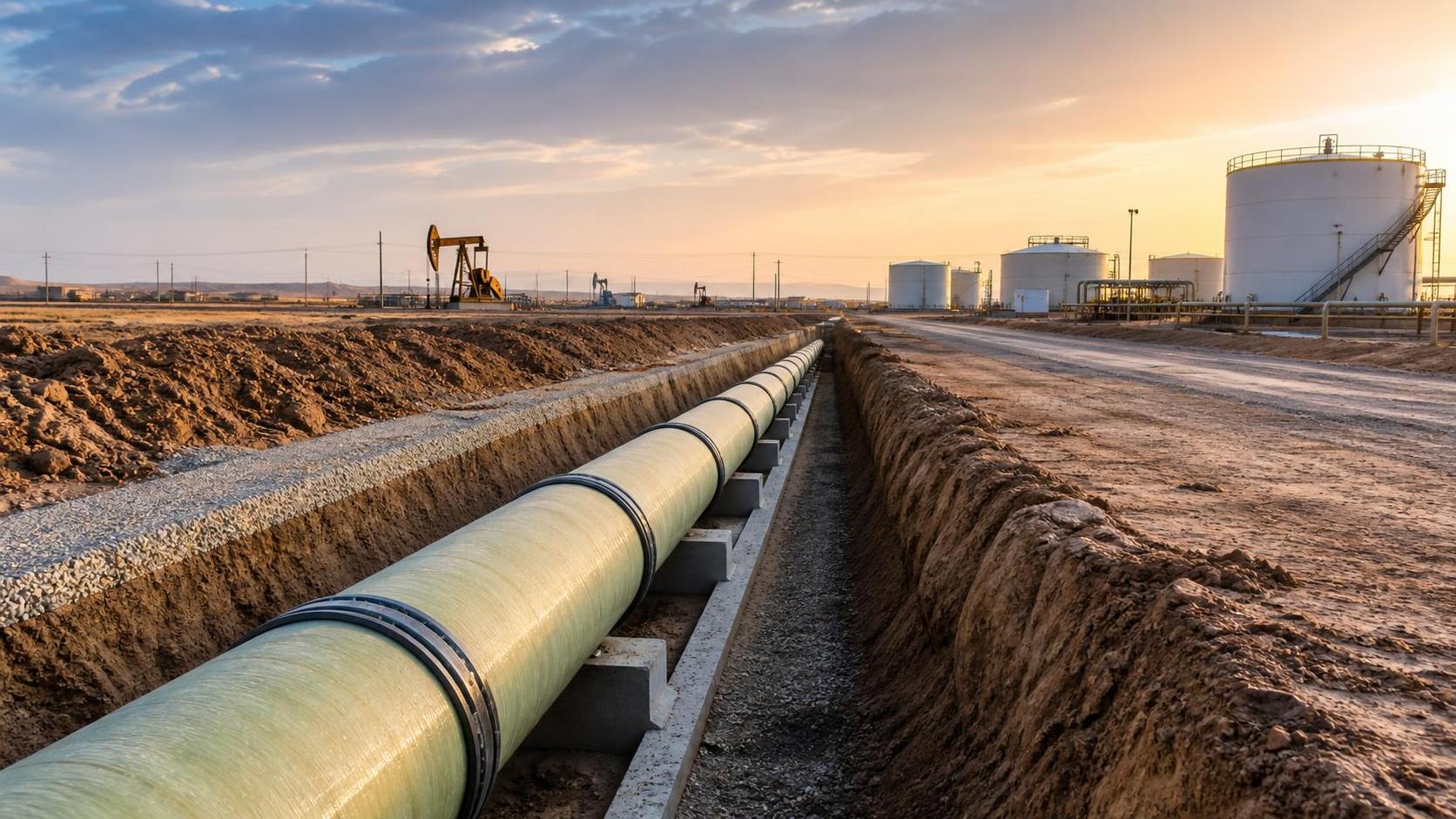 Is a GRP Pipe suitable for buried oilfield water transfer lines Is a GRP Pipe suitable for buried oilfield water transfer lines