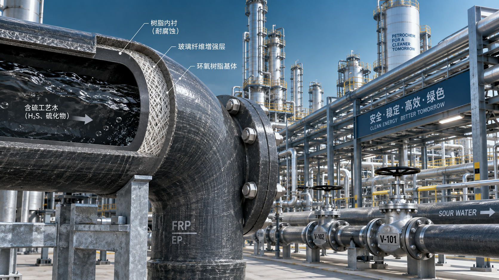 Glassfiber Reinforced Epoxy Pipe Performance in Sour Water Service Glassfiber Reinforced Epoxy Pipe Performance in Sour Water Service
