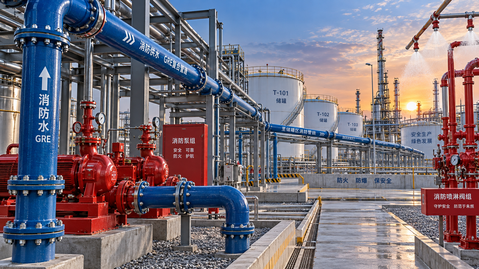 GRE Pipes for Oil and Gas: Meeting Firewater System Design Requirements GRE Pipes for Oil and Gas: Meeting Firewater System Design Requirements