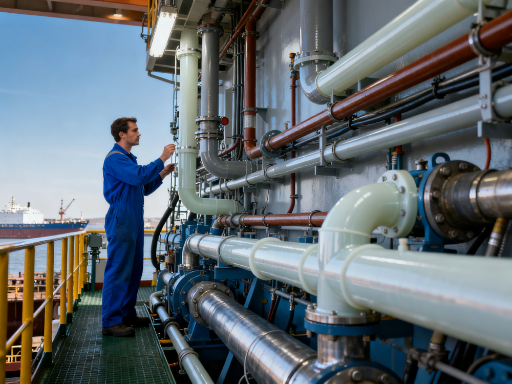 Is it worth replacing old steel ballast piping with FRP Pipe on existing ships?