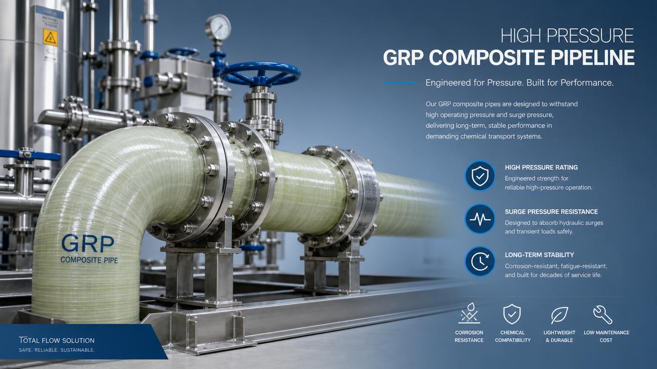 GRP Pipe can fail early if pressure ratings are misunderstood GRP Pipe can fail early if pressure ratings are misunderstood
