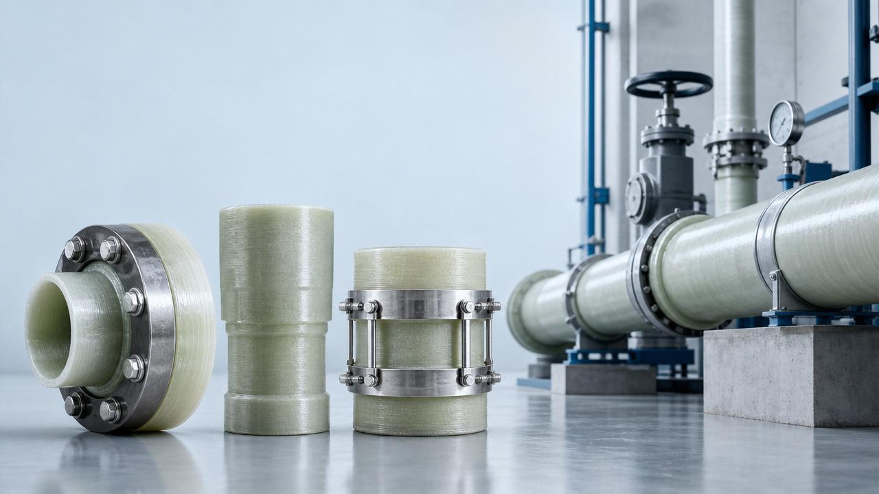 Fiberglass Pipe Joint Types: Flanged, Adhesive and Mechanical Connections