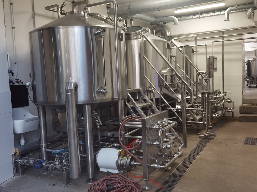 500L 3-Gefäß-Sudhaus