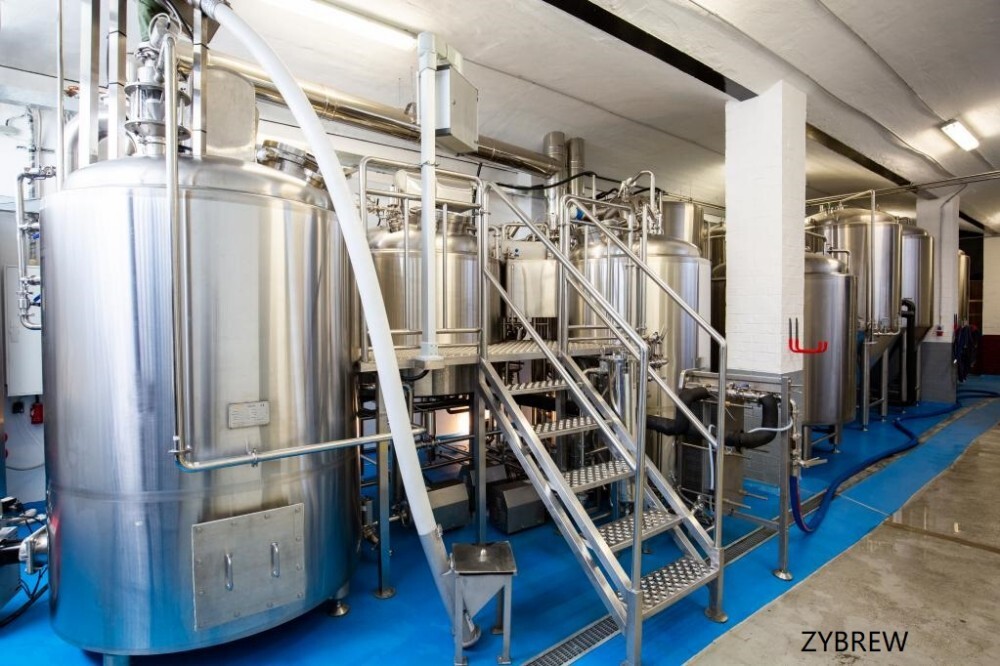 1000L Beer Brewing Equipment Semi-automatic Controlled 