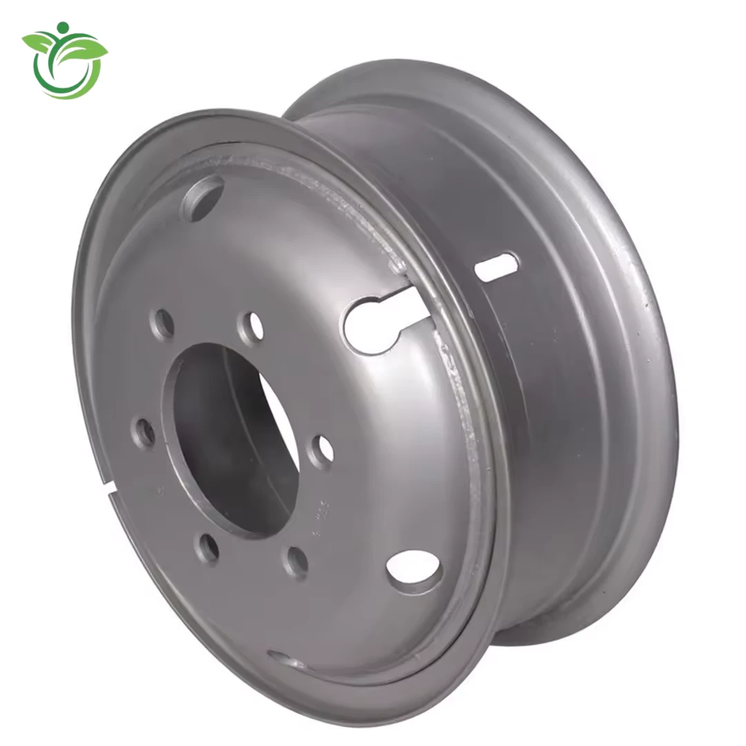 China Factory 22.5X9.00 Tubeless Steel Wheel Rim with 8 or 10 Holes for Heavy Truck