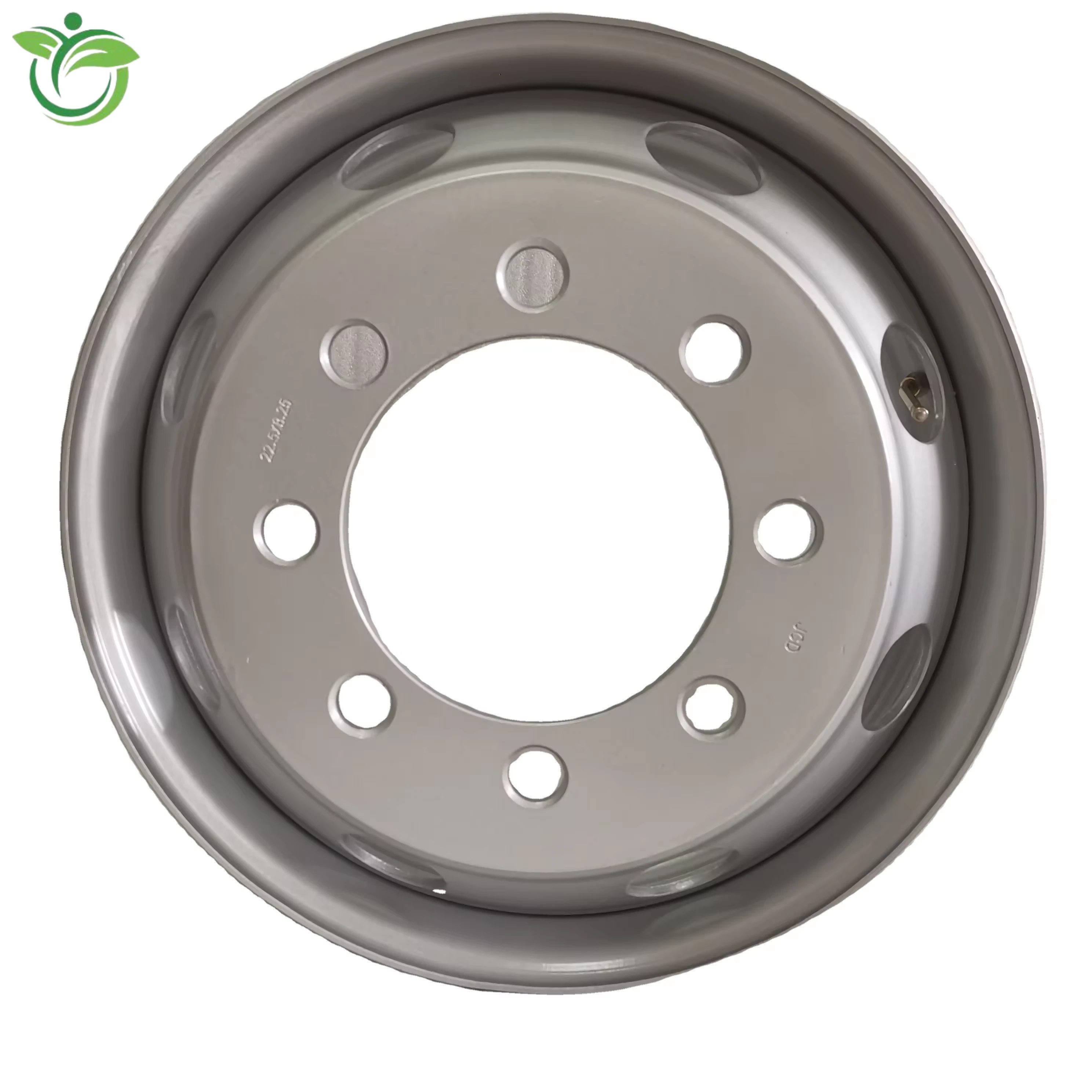 Tubeless Steel Wheel Rim 19.5*7.5 Matched Tire Size 245/70R19.5 for Truck 