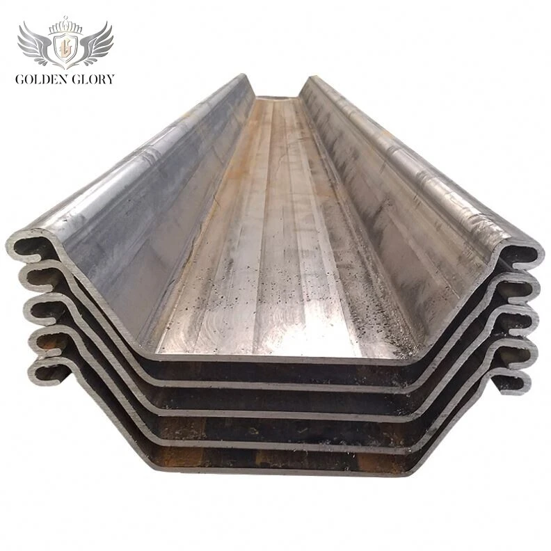  S355 SS400 Type 2 SY295 U-Shaped Steel Sheet Pile