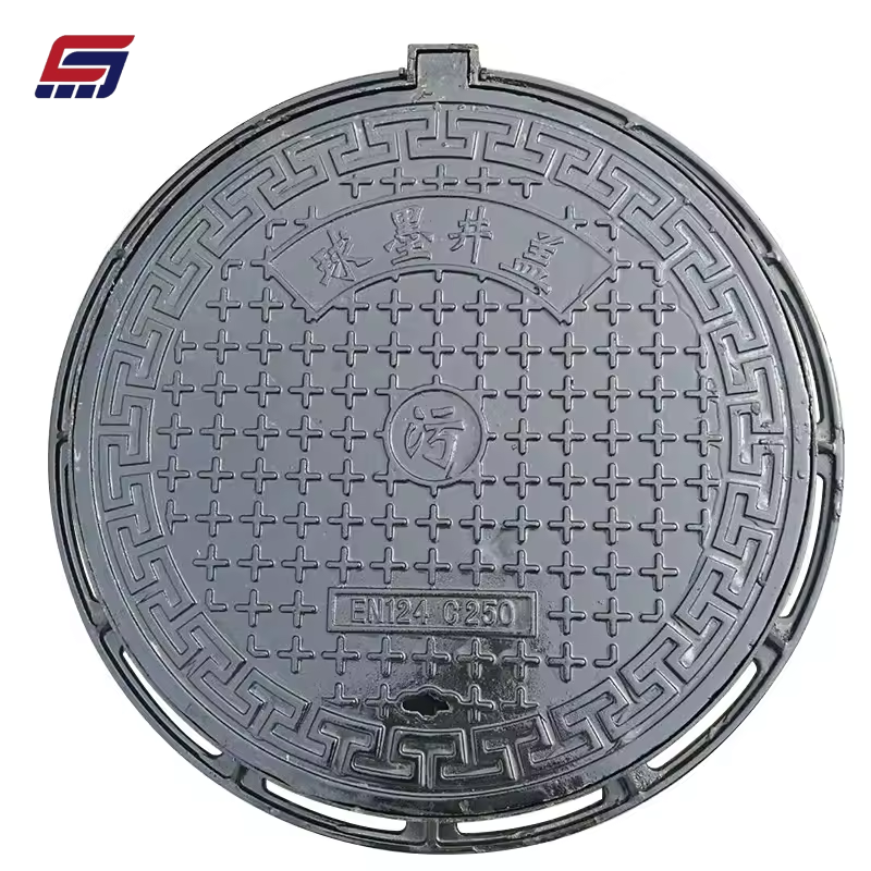 High Strength Square Cast Iron Manhole Cover B125 EN124 D400 Manhole Cover