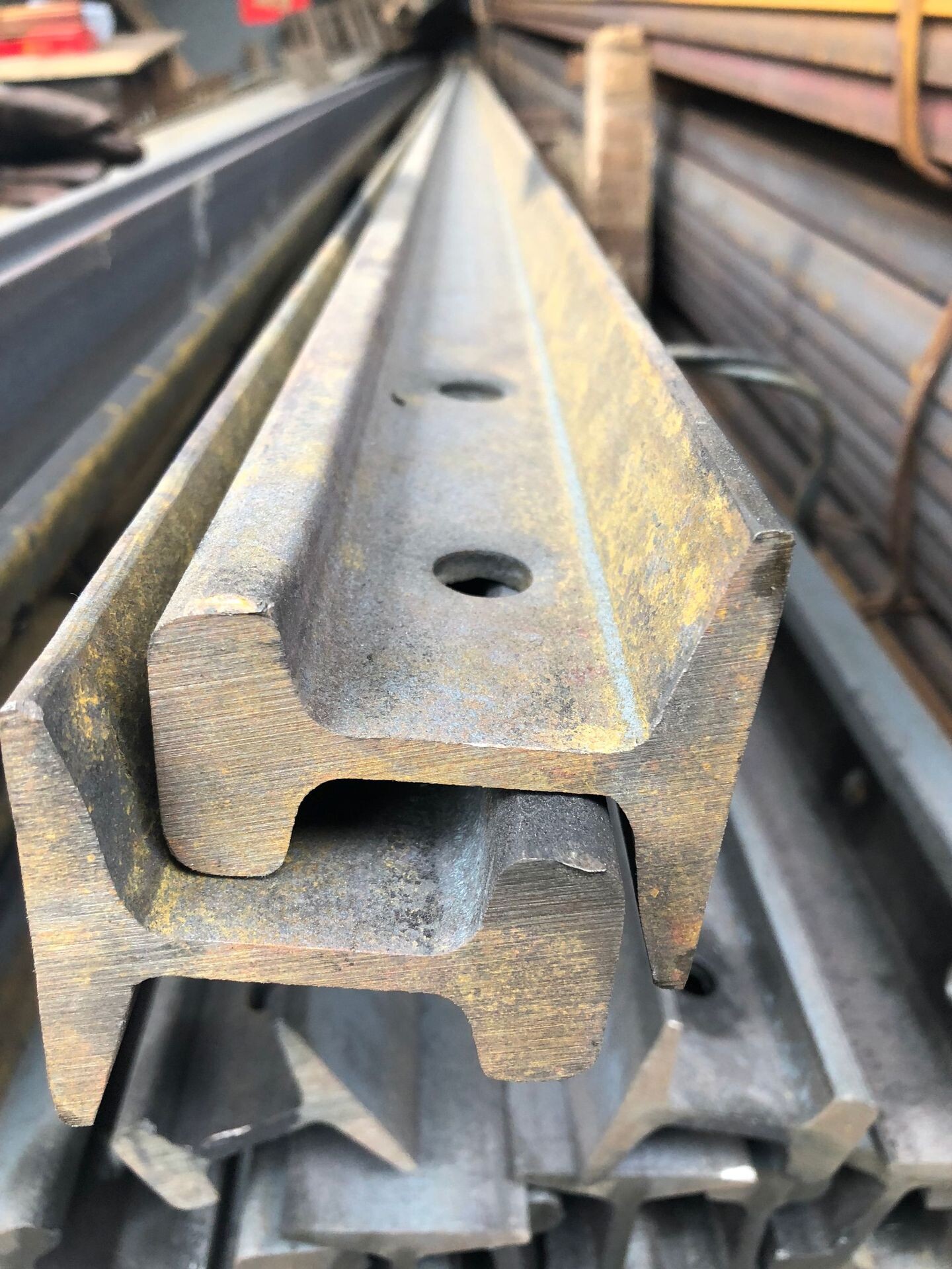 Q235 Q355 Type Railway Light Steel Rails Q235 Q355 Type Railway Light Steel Rails